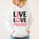 thumbnail image 2 of Sudadera con capucha Hot Live Love Pilates para mujer y hombre, moda con personalidad, sudaderas informales con capucha y manga larga, 2 of 5