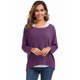 thumbnail image 2 of Jersey UGET holgado de gran tamaño para mujer, color morado, 2 of 5