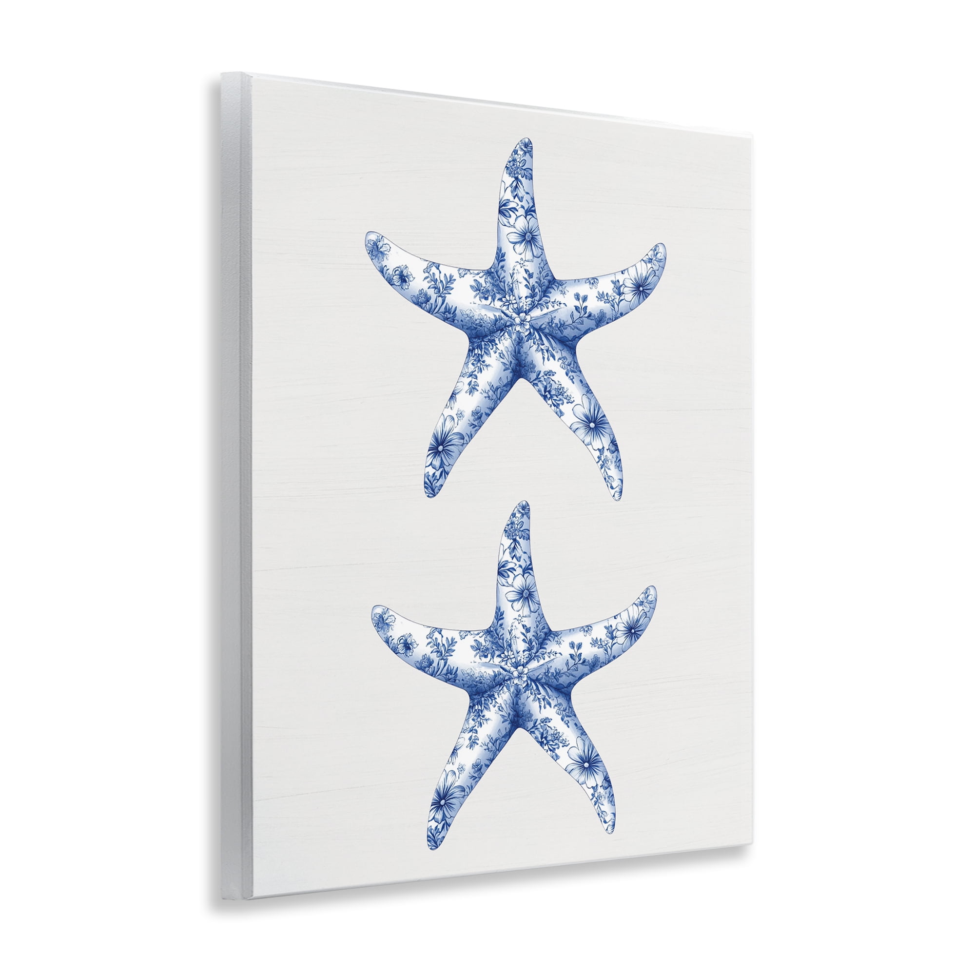 Vintage Toile Starfish Wall Plaque Art, design by Lettered and Lined