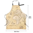 thumbnail image 5 of Lsque World Map Waterproof Apron Chef Aprons for Men Heavy Duty Chemical Work Apron Extra Long Grilling Aprons with Adjustable Bib Apron, 5 of 9