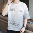 thumbnail image 3 of Camisetas para hombre con letras del alfabeto, camisetas holgadas de algodón 100 % para hombre, camisetas amarillas jaspeadas, holgadas, venta al por mayor, elegantes, básicas y modernas para verano, 3 of 4
