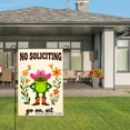thumbnail image 3 of Joocar No Soliciiting Frog In Cowboy Hat Garden Flag For Spring Summer Home Outdoor Garden Yard Door Decor 12x18 Inch, 3 of 5