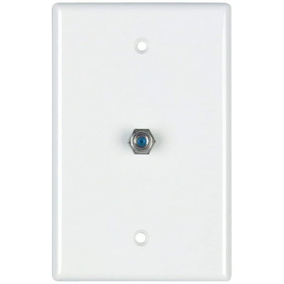 DataComm Electronics 32-2024-WH 2.4 GHz Coaxial Wall Plate (White)