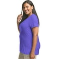 thumbnail image 2 of Hanes Just My Size Women’s Cotton Crewneck T-Shirt (Plus ) Petal Purple 4X, 2 of 3