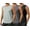 Black/Deep Grey/Light Grey, variant on Men's Gym Tank Top Quick Dry 3 Pack UPF 50  Sleeveless Workout Shirts Summer Sun Protection Running Tank Tops