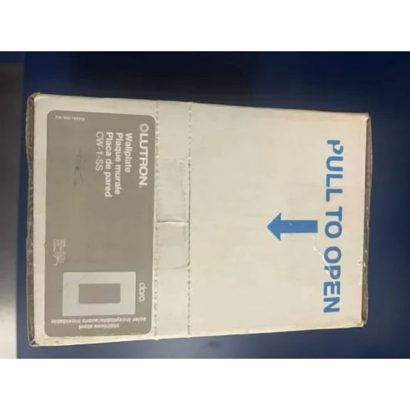 C50*Lutron (Cw-1-Ss) Single Gang Screwless Wallplate Stainless Steel