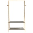 thumbnail image 4 of vidaXL Clothes Rack with Shelves 37.8"x17.9"x59.3" Bamboo, 4 of 8