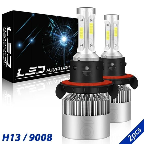 For 2007-2010 Jeep Compass 2008 2009 LED Headlight Bulbs High and Low Beam 6000K White