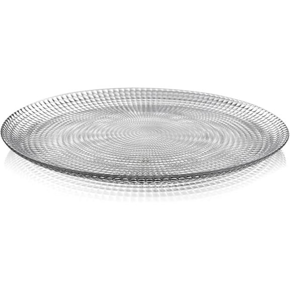 RAMART Studio Glass  Helios Glass Dinner Plate, Clear - Set of 12
