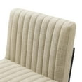 thumbnail image 4 of Modway Indulge Channel Tufted Fabric Counter Stool in Beige, 4 of 7