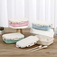 thumbnail image 2 of Wamans Lunchbox Straw Lunch Box Portable Lunch Box Microwaveable Student Adult Lunch Box Clearance Items, 2 of 5