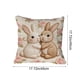 thumbnail image 3 of Uuiauoio Cute Animals Decorative Throw Pillow Cover , Animals Family Animals Outdoor Pillow Cases Square Standard Cushion Cover for Sofa Couch Bed Car 17.72x17.72 inch, 3 of 6