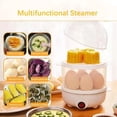 thumbnail image 4 of Hervidor de huevos multifuncional, vaporizador de huevos eléctrico, máquina de cocina de desayuno, cocina de huevos de doble capa, Mini vaporera, cazadorero de cocina, 4 of 6
