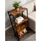 thumbnail image 5 of QinaQin Carrito plegable de madera de 4 niveles con ruedas con seguro, organizador expandible de alta resistencia para cocina o garaje, 5 of 9