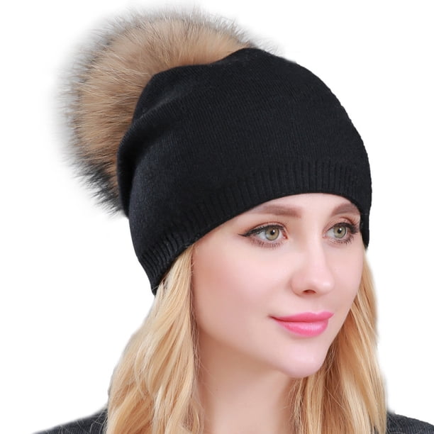 Gorros de invierno, gorras de piel sintética, gorros de punto, gorros de lana