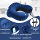 thumbnail image 2 of Almohada De Viaje portatil Espuma Viscoelástica Cuello Azul Marino, 2 of 5