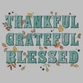thumbnail image 2 of Women's Lost Gods Thankful Grateful Blessed  Graphic T-Shirt, 2 of 3