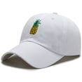 thumbnail image 3 of Clearance! Fdelink Baseball Hat Sun UV Protection Hat Pineapple Men Women Dad Hat Baseball Cap Baseball Visor Cap Unisex Hat White, 3 of 3