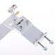 thumbnail image 3 of Timón de dirección de absorción de agua de aleación de 95 mm para barco RC CNC A Plata, 3 of 9