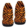 thumbnail image 6 of ZIATUBLE Tiger Stripes Car Seat Covers Full Set of 2 Automative Bucket Seat Cover Universal Fit Cars Sedan SUV Anti Slip High Back Design Front Seats Only Car Accessories for Interior Decor, 6 of 7