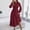 (Fashion 64)Wine, variant on Women's Mock Neck Lantern Sleeve Smocked Tiered Dress High Waist Flowy Midi Swing Dress Summer Dresses for Women