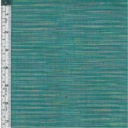 Textile Creations WR-003 Winding Ridge Fabric, Aqua Ikat With Slub, 15 yd.