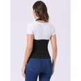 thumbnail image 3 of DARING DIVA Women's Halter Neck Button Down Backless Jean Waistcoat L Black, 3 of 6