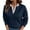 01 Navy, variant on Weiqiqre Women Fall Clothes V Neck Sweater Casual Long Sleeve Lightweight Ribbed Knit Pullover Sweaters Dressy Casual Tops