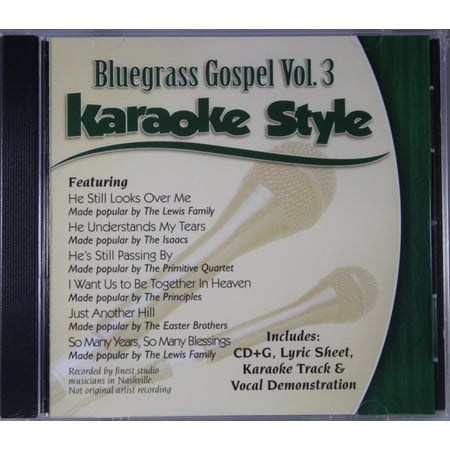 Bluegrass Gospel Volume 3 Daywind Christian Karaoke Style NEW CD+G 6 Songs