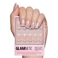 thumbnail image 1 of Presiona las uñas Glamnetic La Perle Squoval White French Tips, 1 of 6
