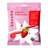 Kencko Strawberry Organic Fruit Snaps, Freeze Dried Fruit Snacks, 1 oz