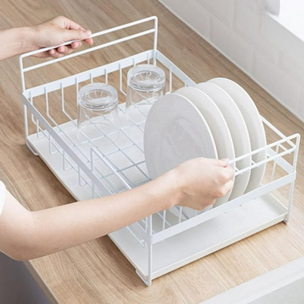Forma Stainless Steel Sink Dish Drainer Rack with Tray Kitchen