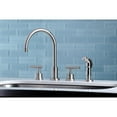 thumbnail image 6 of Kingston Brass KS8728CML Manhattan Widespread Kitchen Faucet with ABS Sprayer..., 6 of 7