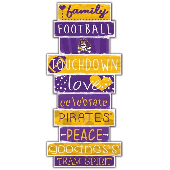 ECU Pirates 5'' x 24'' Celebrations Stack Sign