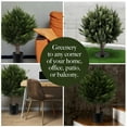 thumbnail image 6 of Artificial Cedar Topiary Trees with Ground Spike, Outdoor and Indoor Faux Shrubs for Garden, Patio, Porch, Front Door, Home Entrance and Decorative Landscaping, 6 of 6