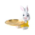 thumbnail image 1 of Bandeja de almacenamiento, estatua, adorno, llavero, almacenamiento de joyas, escultura de animal para bar rosa 14cmx18cm, 1 of 9
