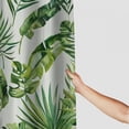 thumbnail image 3 of Orinice Tropical Leaves Shower Curtain Green Palm Banana Leaf Plant Botanical Shower Curtain for Bathroom Waterproof Polyester Fabric Bathroom Curtain  36x72, 3 of 7