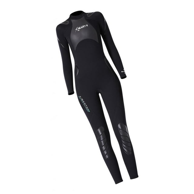Traje de buceo Cola neopreno de 3 mm para mujer manga larga cremallera en la espalda