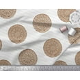 thumbnail image 2 of Soimoi Brown Velvet Fabric Stripe & Floral Block Print Fabric by the Yard 58 Inch Wide, 2 of 3