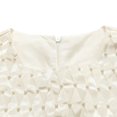 thumbnail image 3 of Richie House Little Girls Cream Pearl Accents Pleated Dress 3, 3 of 7
