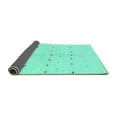 thumbnail image 2 of Ahgly Company Indoor Rectangle Solid Turquoise Blue Modern Area Rugs, 7' x 9', 2 of 4