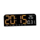 thumbnail image 1 of Reloj despertador digital Macarena ajuste de brillo 4 niveles Temperatura Fecha Semana naranja, 1 of 8