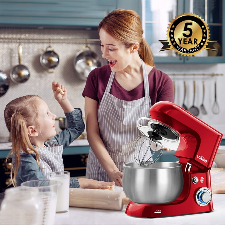 Loniko Stand Mixer Electric Mixer,400W High Power 6-Speed Food