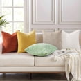 thumbnail image 6 of decorUhome 18x18 Set of 2 Throw Pillow Covers, Decorative Soft Chenille Pillow Covers for Couch, Rust, 6 of 9