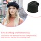 thumbnail image 3 of Qarigey Beanie Hat Cómodo Casual Color sólido Gorros para adultos Gorras Turbante simple Mujeres Hombres Sombreros para la decoración del vestido Sombreros Negro Qarigey AP009244-05B, 3 of 6
