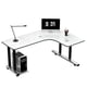 thumbnail image 1 of Computer Modern Office Desks Storage Wooden Conference Mobile Office Desks Multifunctional Keyboard Scrivania Room Furnitures My Lux Decor Round, 1 of 22
