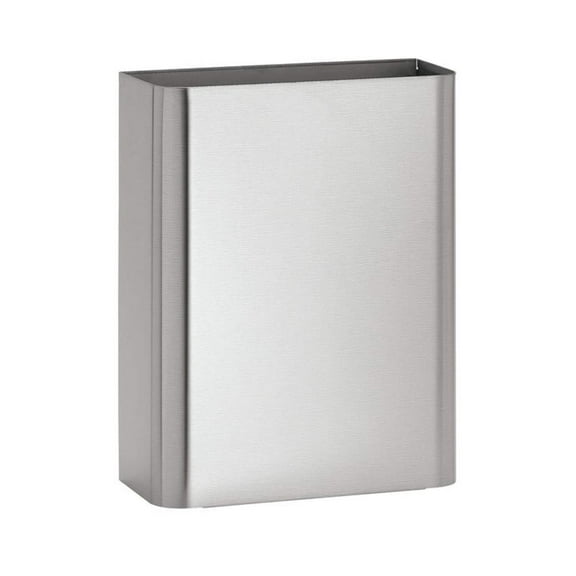 Bradley 357-350000 - Waste Receptacle, 6.5 gallon Surface-Mounted w/ Hinged Cover