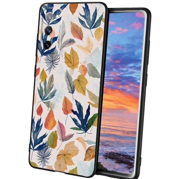 Leaves-167 Phone Case, Degined for Samsung Galaxy A02S(US Model) Case Men Women, Flexible Silicone Shockproof Case for Samsung Galaxy A02S(US Model)