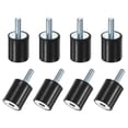 thumbnail image 1 of Uxcell 8-Pack Soportes de Goma con Pernos M6 x 18mm Macho/Hembra D20mmxH25mm, 1 of 7