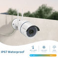 thumbnail image 3 of 《100 ft Night Vision  & Dual Antennas》OHWOAI 3MP Wireless Outdoor Security Camera System with NVR., 3 of 10